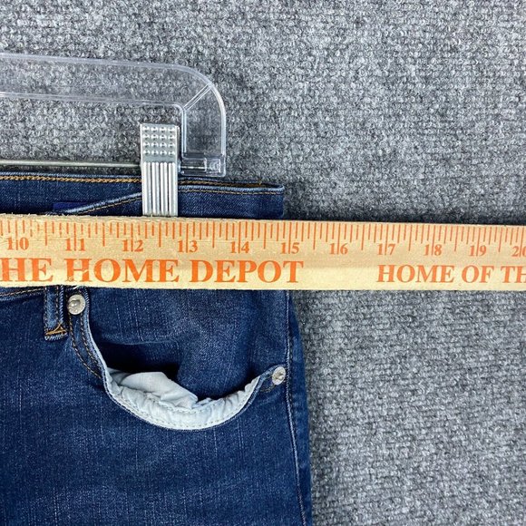 Chaps Mid Rise Crop Kick Jeans Women's Size 8/29 Denim Stretch Cotton Blend - Picture 3 of 10